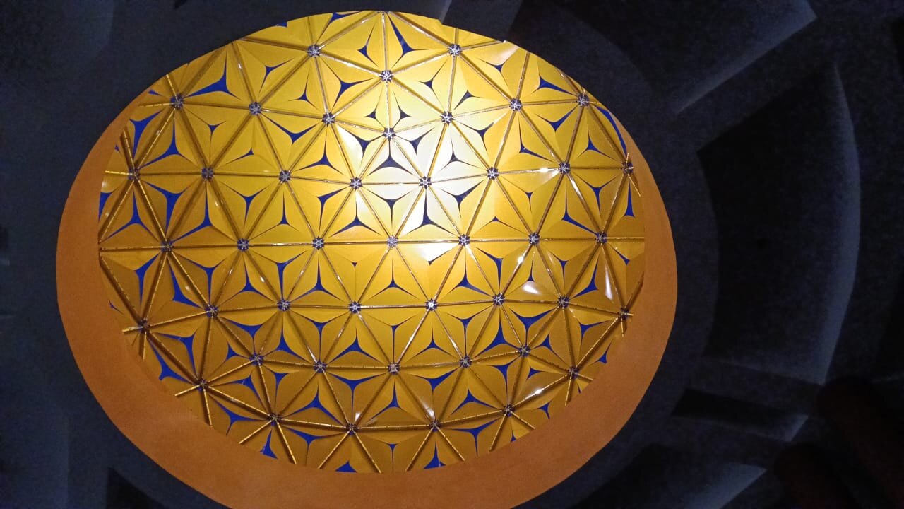 Interior view beneath the completed Rourkela dome