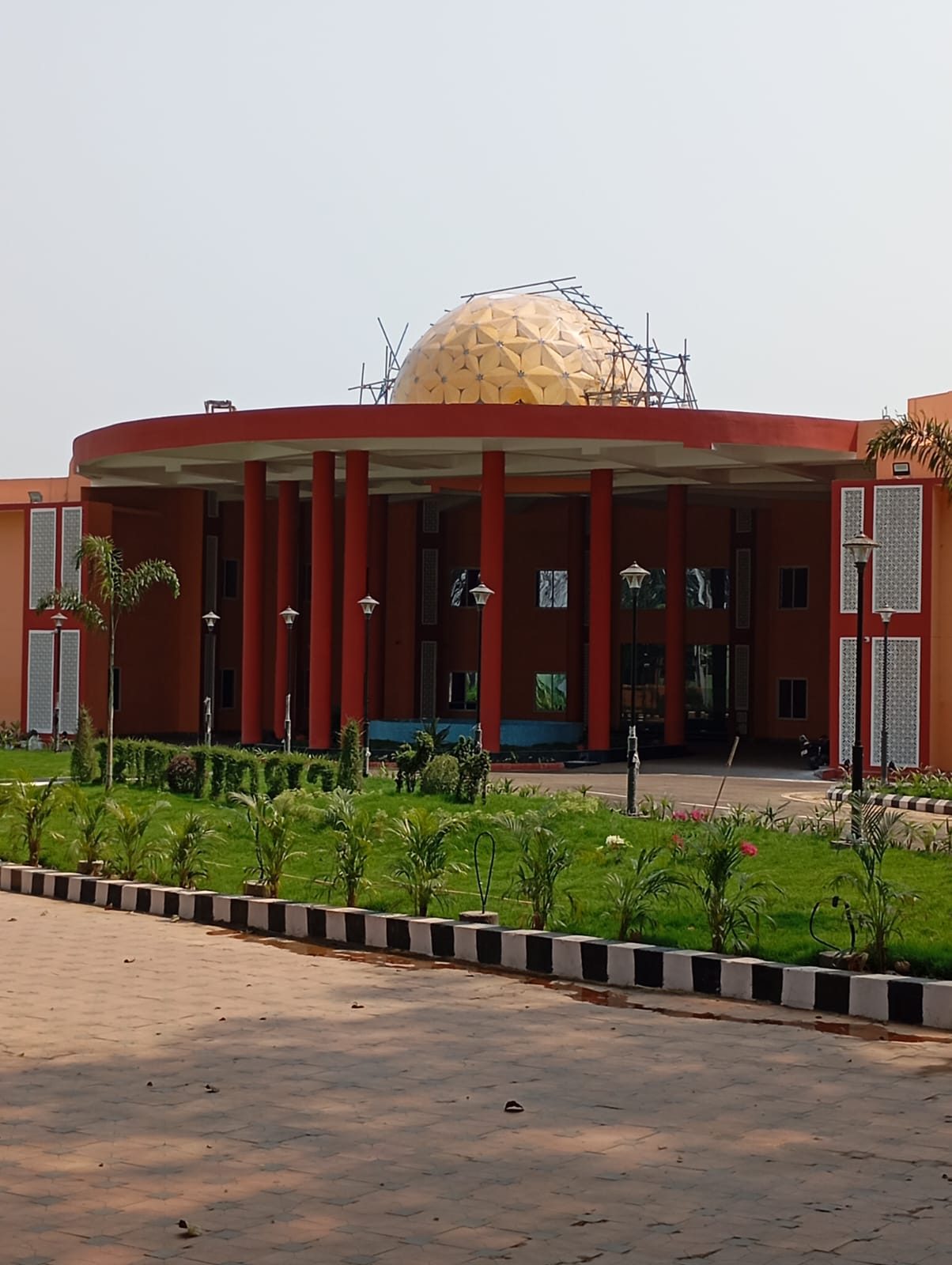 Rourkela Circuit House with its rooftop dome under construction